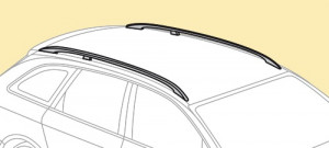 Barres de toit Nissan Qashqai+2 09/2008-08/2014 (avec barres longitudinales) Snap-Fit aluminium