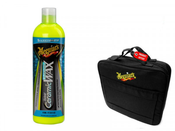 Cire Hybride Céramique Liquide Meguiars + sacoche offerte