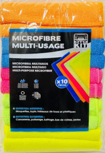 Lot de 10 microfibres