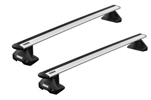 Barres de toit Audi A1 5 portes 05/2010-11/2018 (toit Normal) Thule Evo WingBar alu