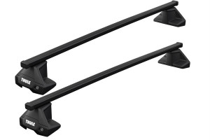 Barres de toit Audi A1 5 portes 05/2010-11/2018 (toit Normal) Thule SquareBar acier