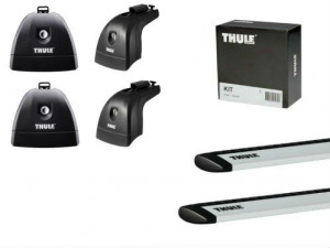 Barres de toit Peugeot Bipper (toit Avec Fixations) Thule WingBar aluminium