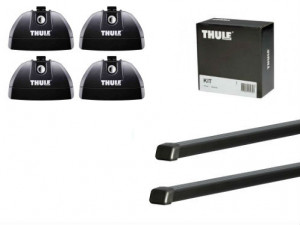 Barres de toit Mazda 2 Thule SquareBar acier