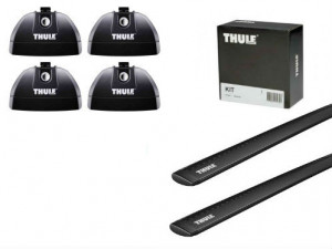 Barres de toit Thule Land Rover Discovey depuis 02/2017 Thule WingBar aluminium noir
