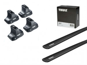 Barres de toit Thule Toyota Auris (2013-) Thule WingBar aluminium noir