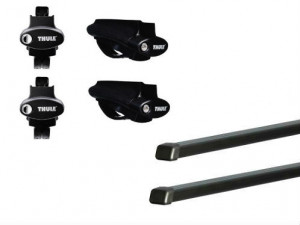 Barres de toit Nissan Qashqai (toit Avec Barres) (2014-) Thule SquareBar acier