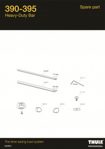 Thule ProBar 120, 2-pack