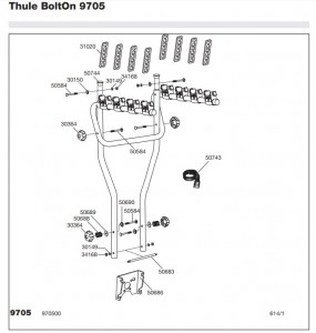 Thule BoltOn 9705