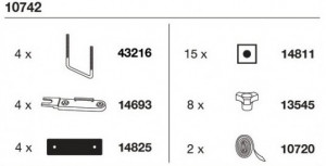 Thule 10742 Kit visserie