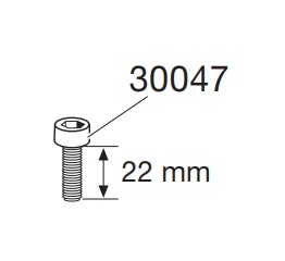 Thule 30047 Vis M6x22mm pour barres 417