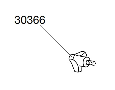 Thule 30366 Molette M6 pour 520-1/545-2