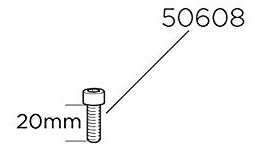 Thule 50608 Vis MC6S M6x20mm pour WingBar Edge