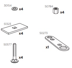 Thule 50940 Sac de montage kit 3040