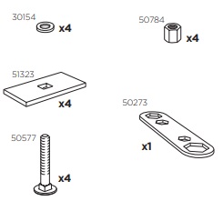 Thule 50940 Sac de montage kit 3040