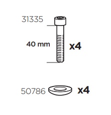 Thule 50943 Sac de montage kit 3013