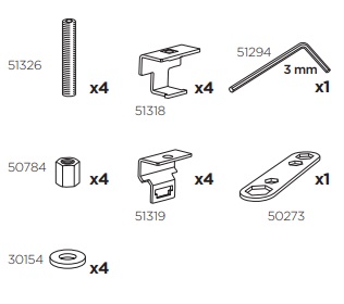 Thule 50947 Sac de montage kit 3043