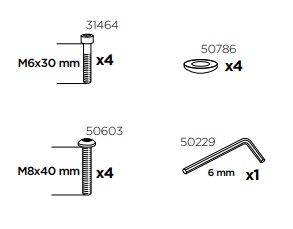 Thule 50957 Sac de montage kit 3021