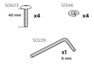 Thule 50958 Sac de montage kit 3022