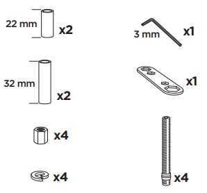 Thule 59060 Sac de montage kit 3066