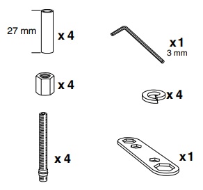 Thule 50962 Sac de montage kit 3069/3080