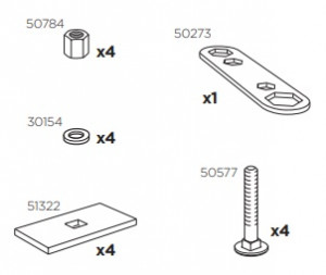 Thule 50981 Sac de montage kit 3036