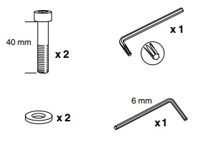 Thule 50990 Sac de montage kit 3037