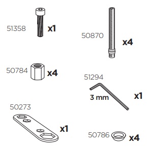 Thule 50998 Sac de montage kit 3076