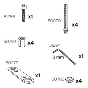 Thule 50998 Sac de montage kit 3076