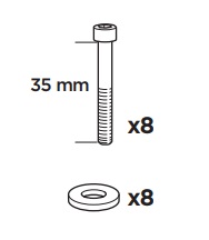 Thule 50999 Sac de montage kit 3063