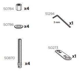 Thule 51298 Sac de montage kit 3087