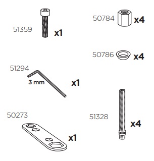 Thule 51317 Sac de montage kit 3089