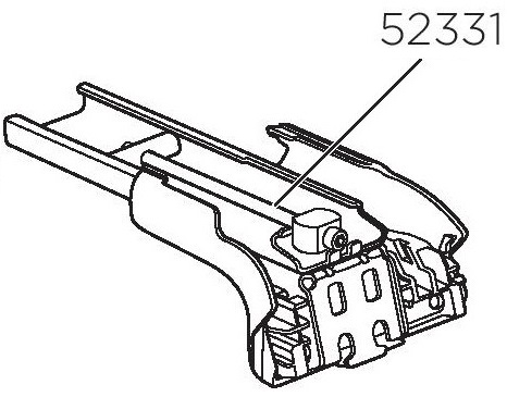 Thule 52331 Pied gauche WingBar Edge