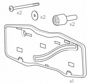 Thule 52372 Kit support plaque pour EasyFold
