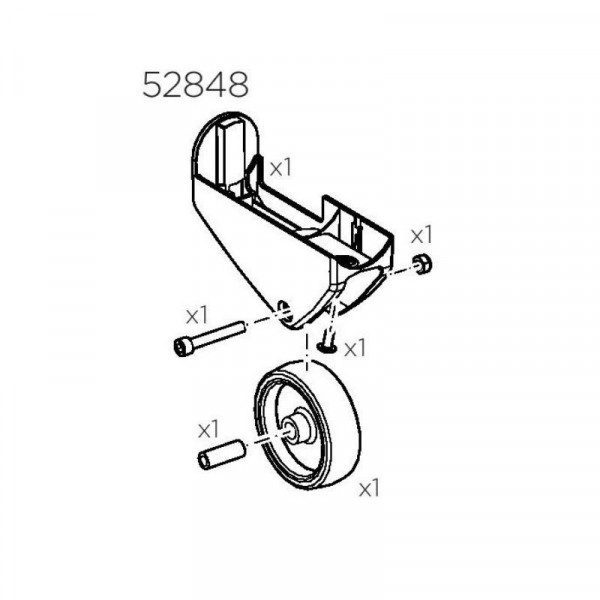 Thule 52848 Kit support roue gauche pour EasyFold XT