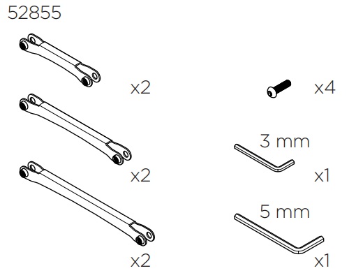 Thule 52855 Kit étai PnP Tour Rack