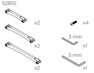 Thule 52855 Kit étai PnP Tour Rack