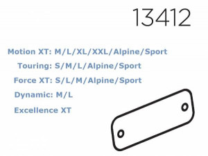 Thule 13412 Fixation vérin pour coffre