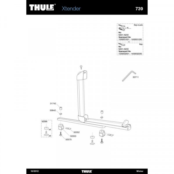 Thule Vis M6X22 mm 50575