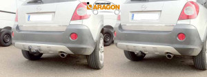 ATTELAGE E1000AS OPEL Antara sans pré-installation électrique 2006-