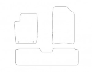 Tapis Citroen Xsara Picasso (2006-2010) - Aiguilleté Noir