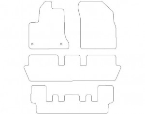Tapis Citroen C4 Picasso 7pl (2006-2013) – Velours Luxe Noir