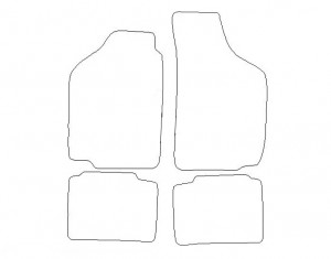 Tapis Fiat Punto (1993-1999) – Velours Luxe Gris