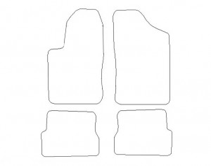 Tapis Fiat Seicento – Velours Beige