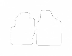 Tapis Ford Galaxy (1995-2006) (tapis Avant) – Velours Luxe Gris