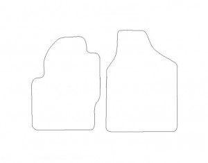 Tapis Ford Galaxy (1995-2006) (tapis Avant) – Velours Luxe Gris