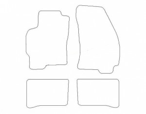 Tapis Ford Mondeo (2000-2007) – Velours Beige