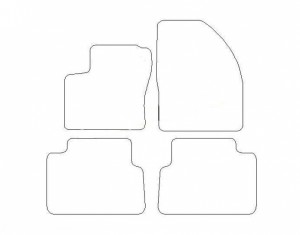 Tapis Ford C-Max (2003-2007) – Velours Rouge
