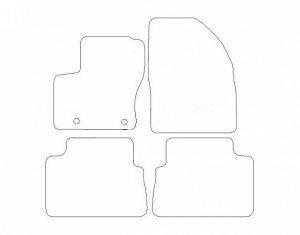 Tapis Ford C-Max (2007-2010) – Velours Luxe Gris
