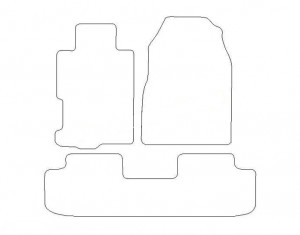 Tapis Honda Civic 3p (2001-2003) – Velours Luxe Gris