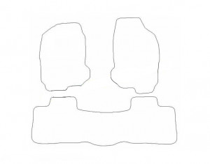 Tapis Isuzu D-Max (2010-2011) - Aiguilleté Gris